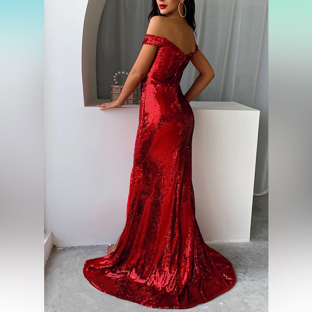Red Sequin Formal - image 2